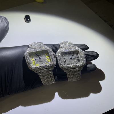 BV Moissanite Iced Out Watch Cartier Stone Studded Watches In Japan