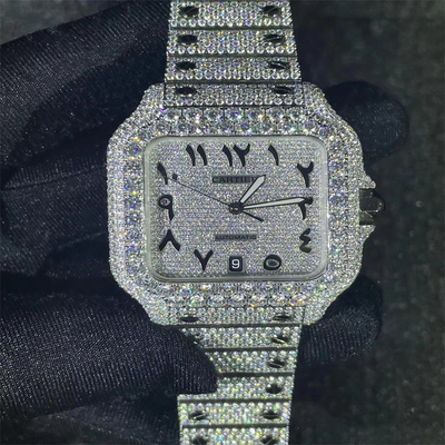 GRA Moissanite Iced Out Watch  Men VVS Hip Hop Diamond Watch In Europe