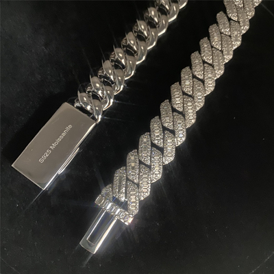 Iced Out  VVS FG Cvd Miami Cuban Link Chain 10k Gold Cuban Link For Lasting Lifetime