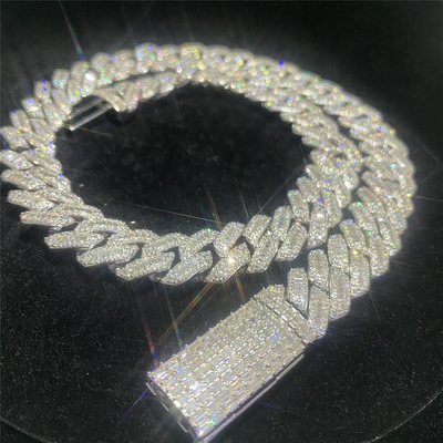 Iced Out  VVS FG Cvd Miami Cuban Link Chain 10k Gold Cuban Link For Lasting Lifetime
