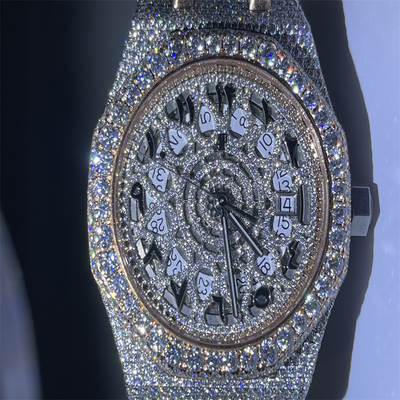 Icebox Moissanite AP Watch  Hip Hop Bling ODM VVS Diamond Watch