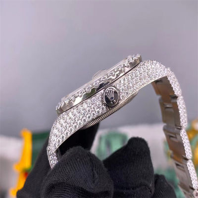 Hip Hop 3EX Moissanite Watch  Conflict Full Iced Out Vvs Diamond Watch