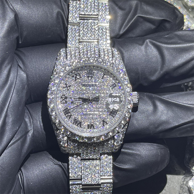 31mm Quartz Diamond Watch 31 Carats Rolex Diamond Watch For Women