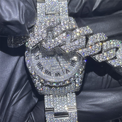 31mm Quartz Diamond Watch 31 Carats Rolex Diamond Watch For Women