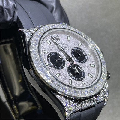 Customized Luxury Brand Moissanite Bust Down Stainless Steel Custom Iced Out Watch