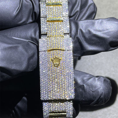 High End Jewelry Moissanite Diamond Watch  2824 Natural Diamond Watch